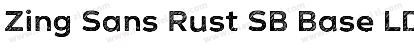 Zing Sans Rust SB Base LD字体转换